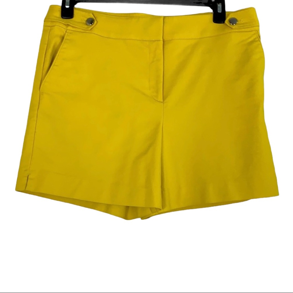 Loft High Waist yellow dress short pants size 12